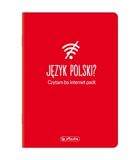 ZESZYT A5 DO JĘZYKA POLSKIEGO, 60 KARTEK, LINIA, HERLITZ