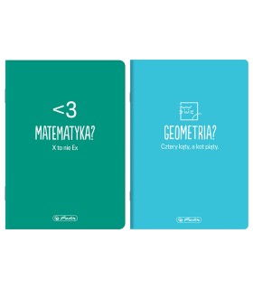 KOMLET DWÓCH ZESZYTÓW A5 DO MATEMATYKI I GEOMETRII, HERLITZ