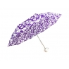 Parasolka składana klasyczna w kwiaty fioletowa