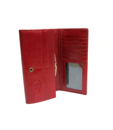 Długi damski portfel Wittchen 21-1-075, kolekcja Italy, czerwony