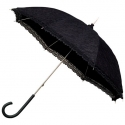 Romantyczna koronkowa parasolka w stylu retro w kolorze czarnym