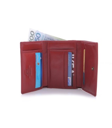 Portmonetka marki Wittchen 21-1-071-3, kolekcja Italy, kolor czerwony