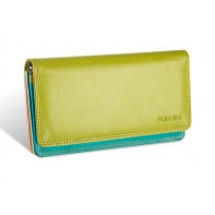 Kolorowy portfel damski Valentini, pomarańczowy, zielony + inne