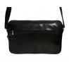 Skórzana torba na ramię z wyjmowaną kieszenią na laptopa G-502 czarna