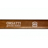Brązowy skórzany pasek damski 2 cm marki Orsatti