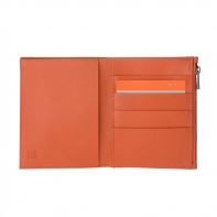 SUPER cienki portfel marki DuDu® Zip-It, pomarańczowy