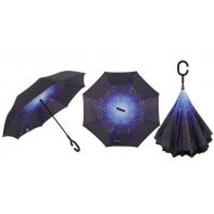 Parasol odwrócony "Revers" z motywem kosmosu