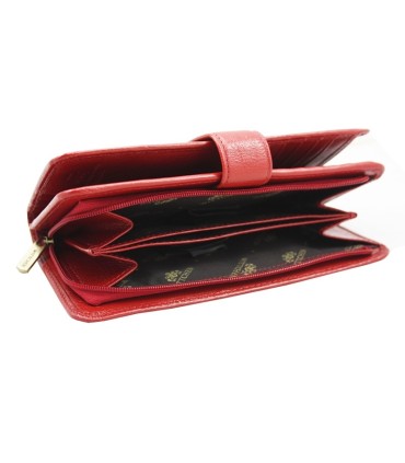 Skórzany damski portfel Wittchen 21-1-028, czerwony - kolekcja Italy