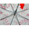 Przezroczysta głęboka parasolka dziecięca - biedronka