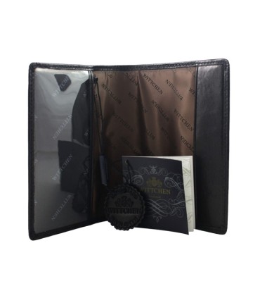 Etui na paszport skórzane Wittchen w kolorze czarnym