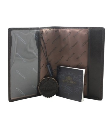 Etui na paszport skórzane Wittchen w kolorze brązowym