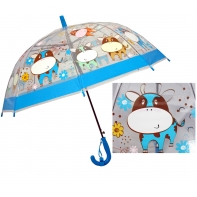 Dziecięca głęboka parasolka z gwizdkiem, krówki