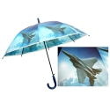 Automatyczna duża parasolka dziecięca z motywem odrzutowca