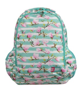 Dwukomorowy plecak szkolny St.Right, Magnolia BP47