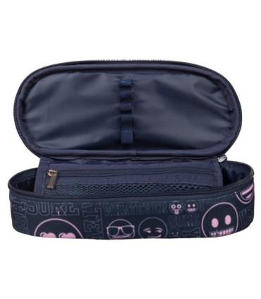 Usztywniany piórnik szkolny St.Majewski EMOJI PINK PC1