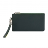 Skórzany portfel saszetka marki DuDu®, beżowy, zielony + niebieski