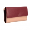 Skórzany duży portfel damski marki DuDu® 534-1163 burgund