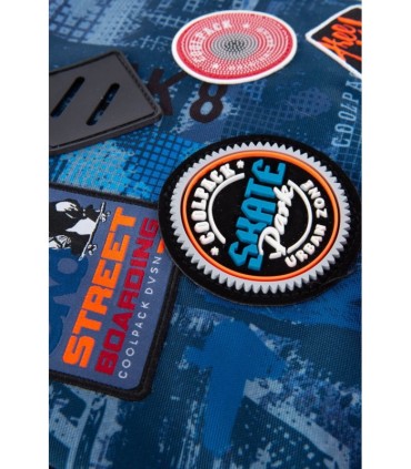 Plecak szkolny CoolPack Bentley 30L, Badges Blue B16154
