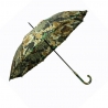 Długa automatyczna parasolka damska z falbanką, liście dębu