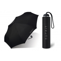 Manualna parasolka Esprit damska, czarna z cyrkoniami