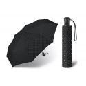 Automatyczna parasolka Happy Rain, czarna w groszki