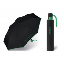Automatyczna parasolka Benetton, czarna z lamówką