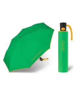 Automatyczna parasolka Benetton, zielona z lamówką