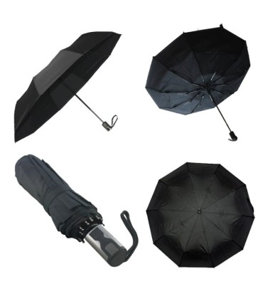 Automatyczna czarna parasolka pełny automat