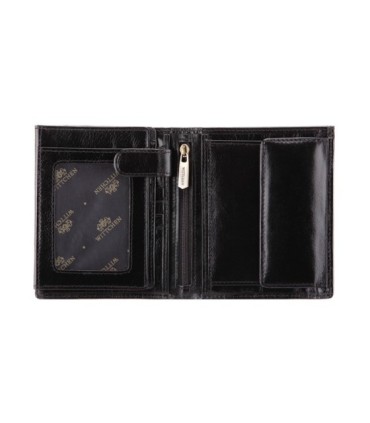 Duży portfel Wittchen 21-1-139, RFID, kolekcja Italy, kolor czarny