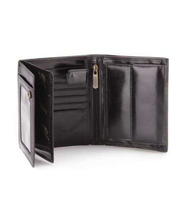 Duży portfel Wittchen 21-1-139, RFID, kolekcja Italy, kolor czarny