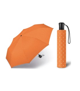 Automatyczna parasolka Happy Rain, pomarańczowa w groszki