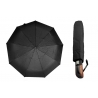 Automatyczna parasolka męska z elegancką rączką, czarna