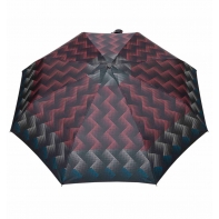 Automatyczna parasolka damska marki Parasol, kolorowe zygzaki