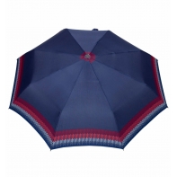 Automatyczna parasolka damska marki Parasol, granatowa w paseczki