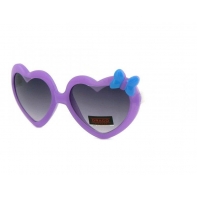 Okulary przeciwsłoneczne dziecięce UV 400 SERCA fioletowo-białe