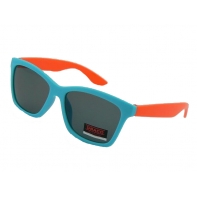 Okulary przeciwsłoneczne dziecięce UV 400, NIEBIESKO-POMARAŃCZOWE
