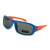 Okulary przeciwsłoneczne chłopięce UV 400, NIEBIESKO-POMARAŃCZOWE
