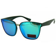 Okulary przeciwsłoneczne damskie POLARYZACJA UV, czarno-niebieskie