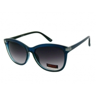 Okulary przeciwsłoneczne damskie UV, CIENIOWANE niebiesko-czarne