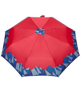 Automatyczna parasolka damska marki Parasol, czerwona z origami
