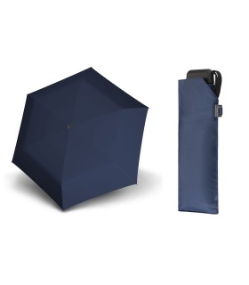  Bardzo lekka wytrzymała płaska parasolka Doppler, GRANATOWA