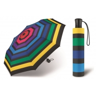 Automatyczna lekka parasolka HAPPY RAIN, TĘCZOWE PASKI