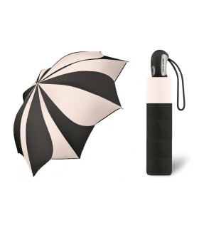 Automatyczna parasolka damska KWIAT Pierre Cardin CZARNO-BIAŁA