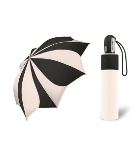 Automatyczna parasolka damska KWIAT Pierre Cardin BIAŁO-CZARNA