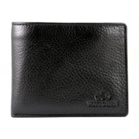 Czarny portfel męski z wyjmowaną wkładką Wittchen, kolekcja: Italy