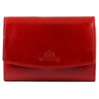 Skórzany damski portfel/portmonetka Wittchen, kolekcja Italy, czerwony