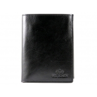 Czarny portfel męski z klipsem Wittchen, kolekcja: Italy
