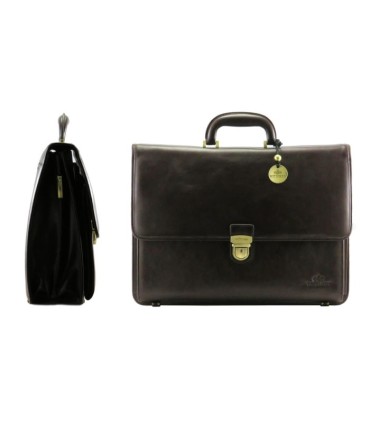 Teczka męska ze skóry naturalnej Wittchen kolekcja Italy, brązowa