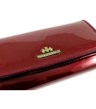 Długi portfel damski Wittchen SKÓRZANY, kolekcja Verona BORDOWY