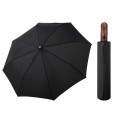 Automatyczna MOCNA parasolka XXL Doppler 125 cm CZARNA W GWIAZDKI